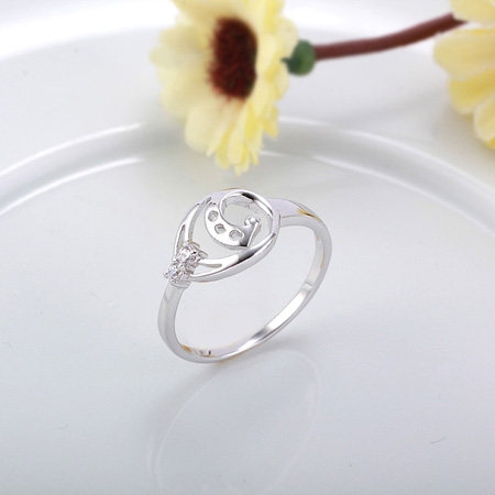Utsökt Enkel skönhet CZ Lady ring - 3