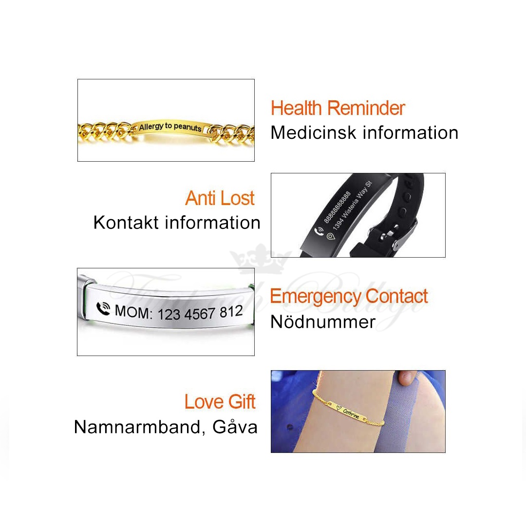 Kids Pansar ID - Armband Barn Justerbart 316L Stål 120-170mm - 5