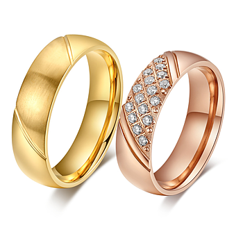 Ring Golden Vibes - 18 karat guldbelagt med & uden CZ Diamanter