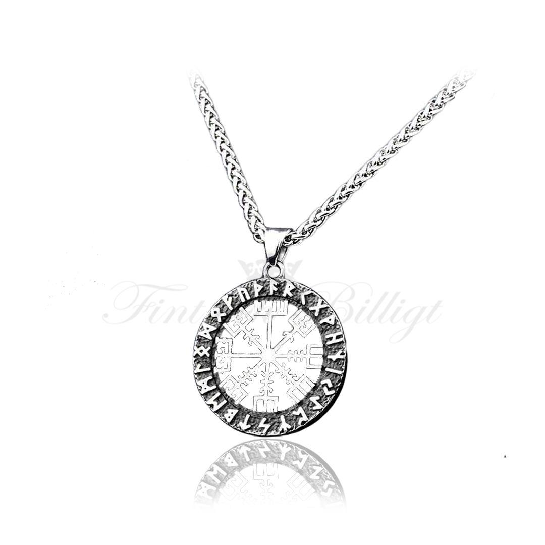 Nordisk amulett halsband Vegvisir