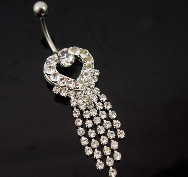 *Hjerte* Navlepiercing - 2