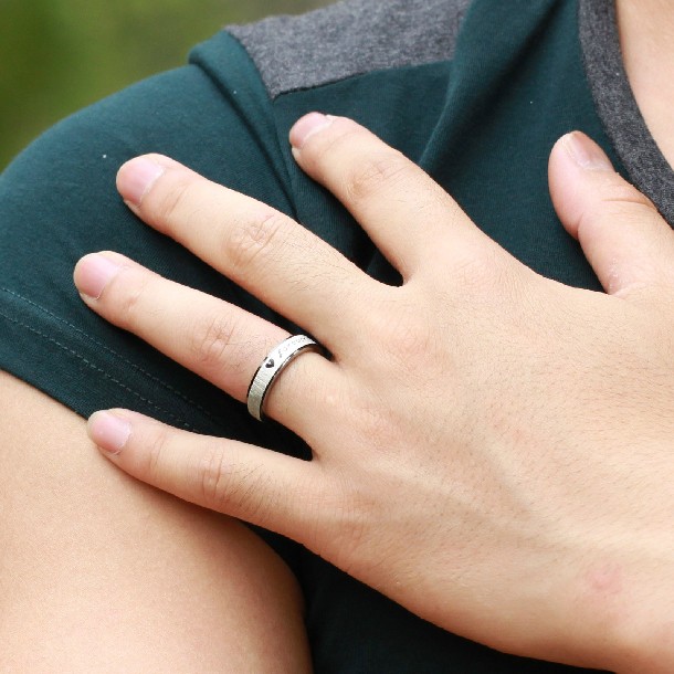Parringe Forever Love - Hjerte 316L - 3