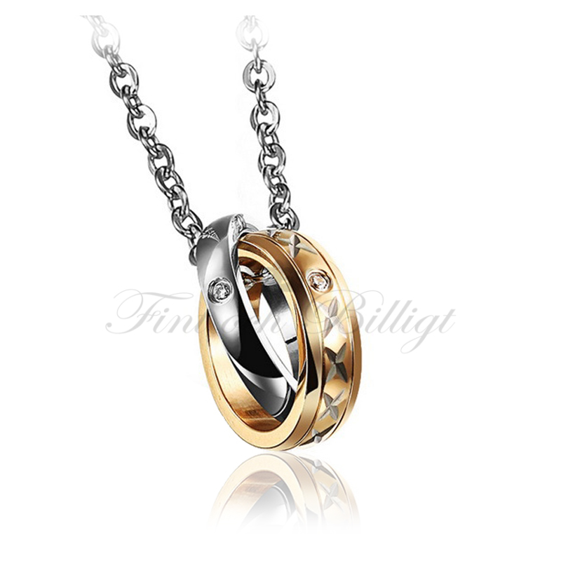 Mr And Mrs X - Par halskæde med Cubic Zirconia (pc) - 3