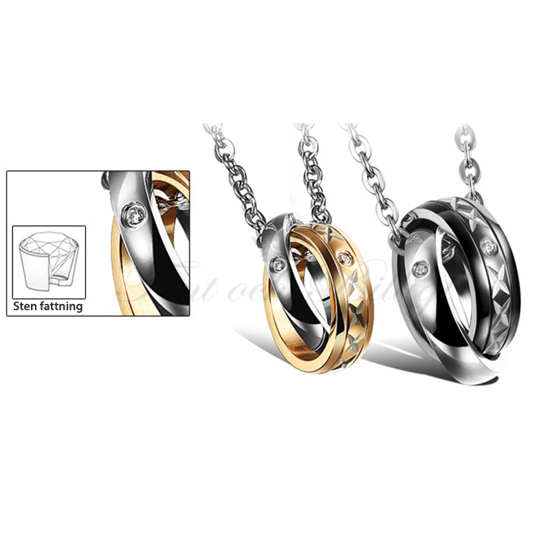 Mr And Mrs X - Par halskæde med Cubic Zirconia (pc) - 5