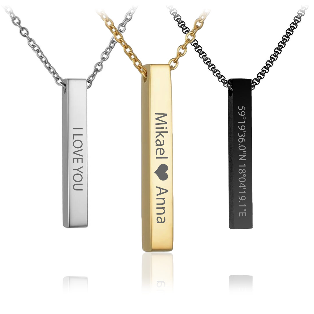 Modern Dog Tag ID Tray with Personalized Engraving Father's Day