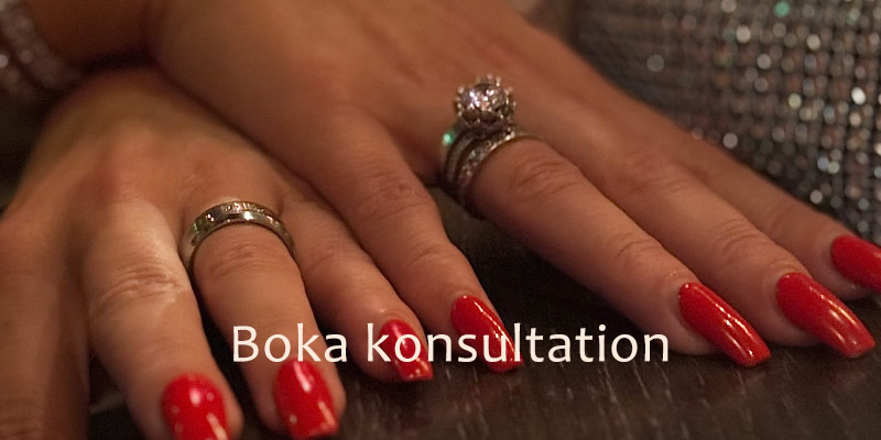 Boka en kostnadsfri konsultation och få hjälp och råd med era förlovningsringar.