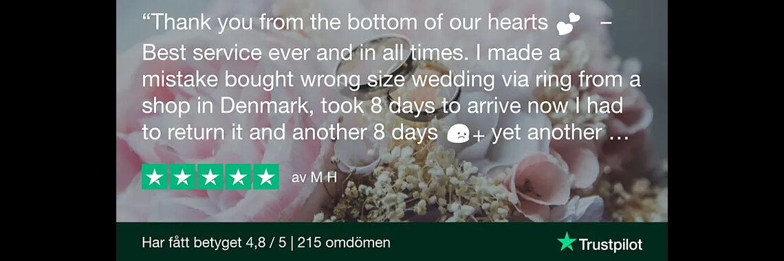 Trustpilot Review M H wedding 1200x400 1