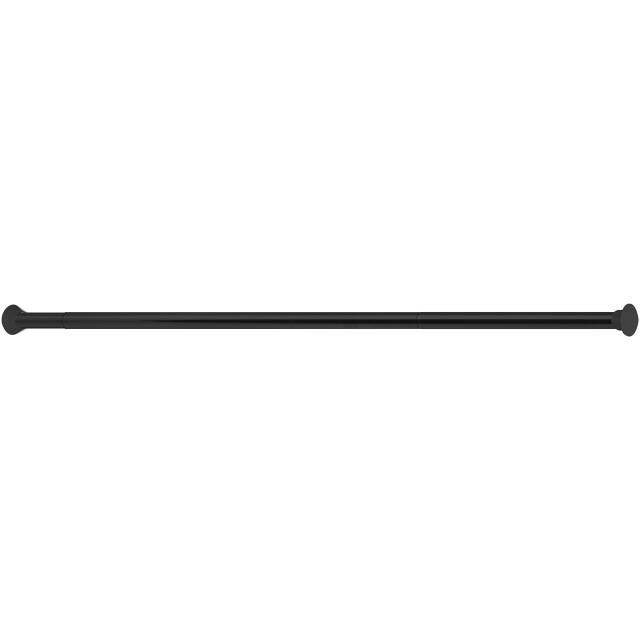 Drążek do zasłon rozporowy 75-220 cm czarny