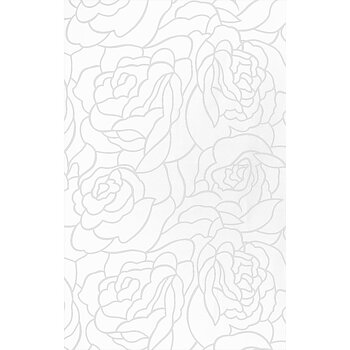 Zasłona łazienkowa ROSES LINE biała