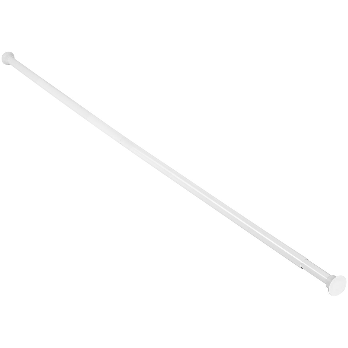 Drążek prysznicowy rozporowy do zasłon 75-125 cm biały