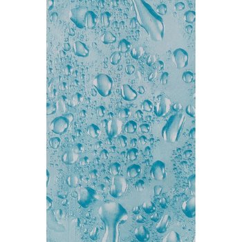 Zasłona łazienkowa WATER jasno niebieska