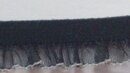 Svart resårband med organza 14 mm