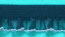 Svart resårband med organza 14 mm
