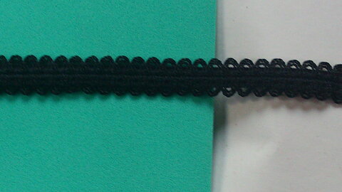 Svart resårband 14 mm
