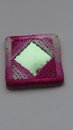 Rosa spegelapplikation (19 x 19mm)
