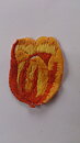 Orange tulpanapplikation (50 x 40 mm)