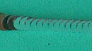 Silverfärgat paljettstretchband 6 mm