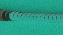Silverfärgat paljettstretchband 6 mm