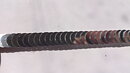 Silverfärgat paljettstretchband 6 mm