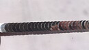Silverfärgat paljettstretchband 6 mm