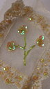Gul blomapplikation (115 x 130 mm)