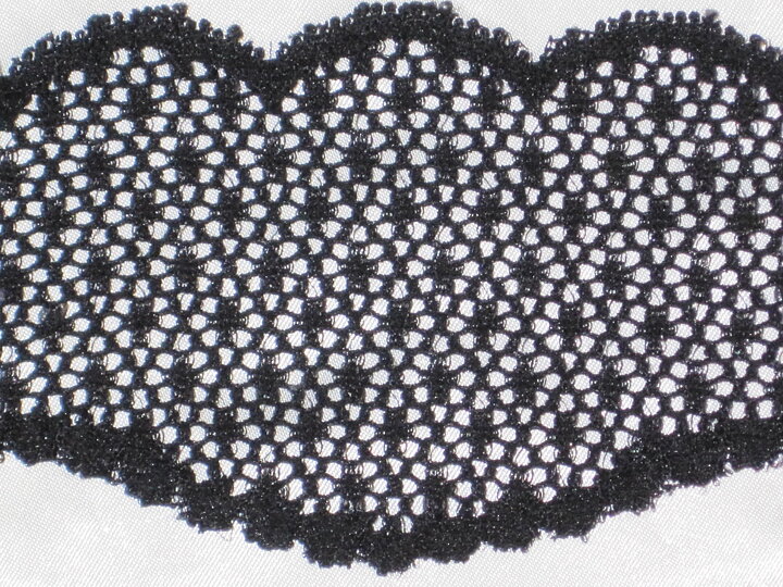 Svart stretchspets 63 mm