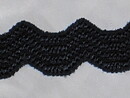 Svart stretchspets 30 mm