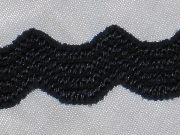 Svart stretchspets 30 mm