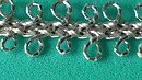 Silverfärgat band 10 mm