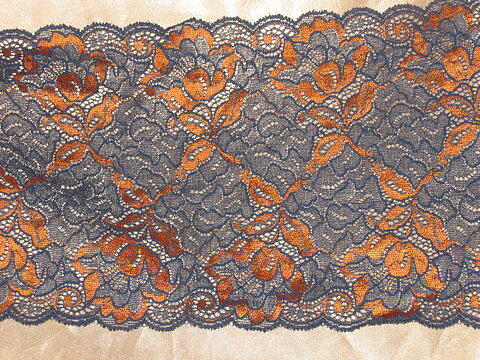 Blå/Orange stretchspets 160 mm