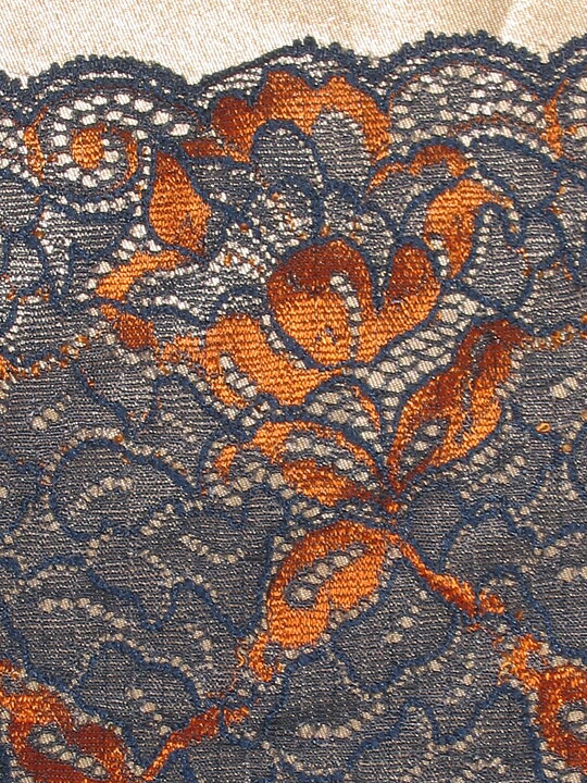 Blå/Orange stretchspets 160 mm