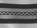 Svart stretchspets 22 mm