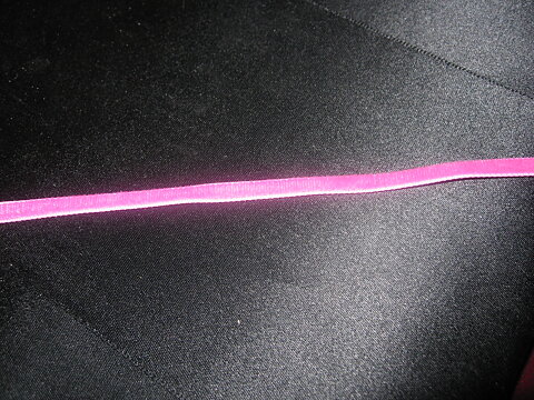 Rosa sammetsband 5 mm