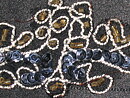 Silverfärgad applikationsspets 40 mm