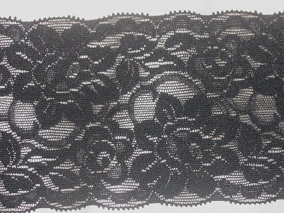 Svart stretchspets 90 mm