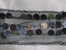 Guldfärgat/Silverfärgat paljettband 45 mm