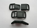Svart självutlösande spänne 11 mm