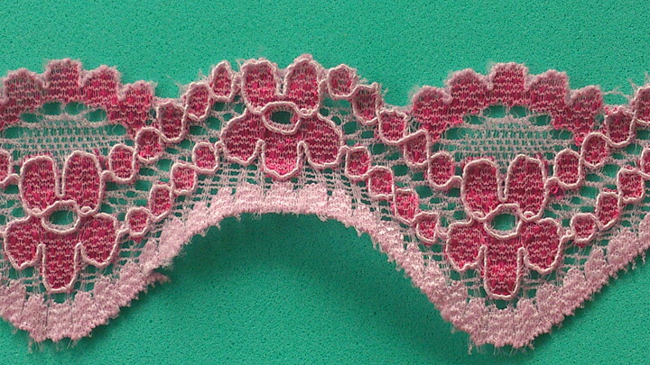 Rosa stretchspets 35 mm