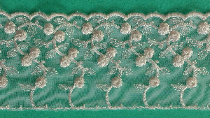 Vit broderispets 70 mm