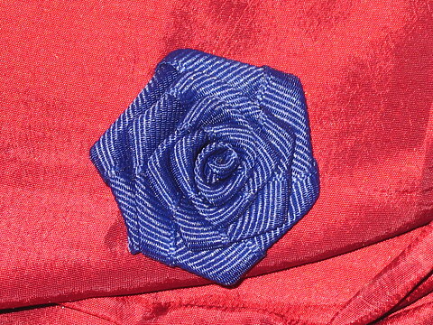 Blå satinblomma  (Ø=40 mm)