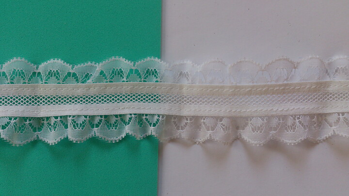 Vitt resårband 45 mm