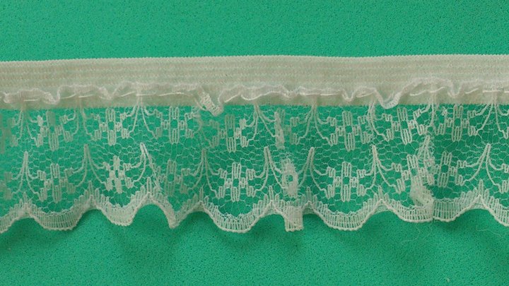 Vitt resårband 25 mm