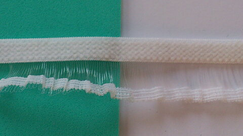 Vitt resårband 20 mm
