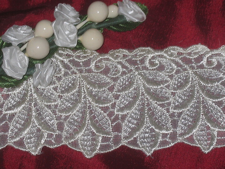 Vit broderispets 57 mm