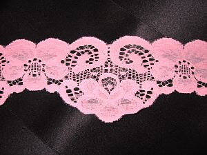 Rosa spets 55 mm