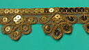 Guldfärgad applikationsspets 45 mm