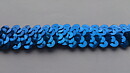 Blått paljett-stretchband 20 mm