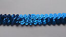 Blått paljett-stretchband 20 mm
