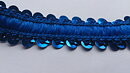 Blått paljett-stretchband 20 mm