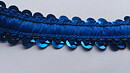 Blått paljett-stretchband 20 mm